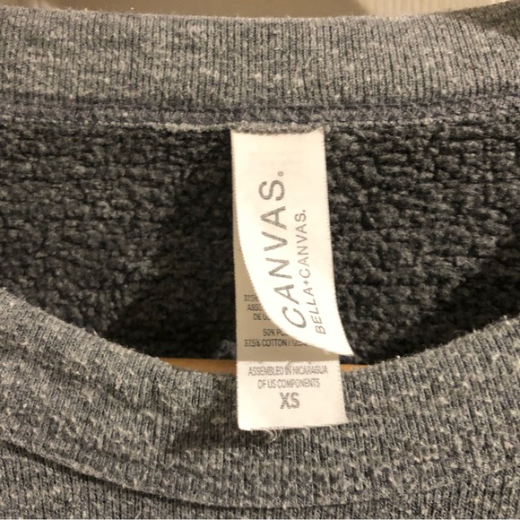 Let’s Get Nerdy Nerd Wallet Heather Grey Sweater - Picture 7 of 9